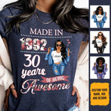 (Custom Age & Year) Chapter 30 Turning 30 Birthday Gift 30th Birthday Gifts Custom 1993 Personalized 30th Birthday Shirts For Her Hoodie Dreameris