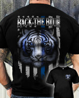 White Lion Back The Blue Standard 2 Sides T-shirt