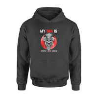 Native Skull My Dna Is Definitely Native American - Premium Hoodie - Dreameris