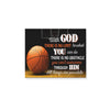 Basketball with god there is no limit - Matte Canvas - Dreameris