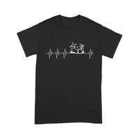 Heartbeat Drums For Drummer Gift Standard Hoodie - Dreameris