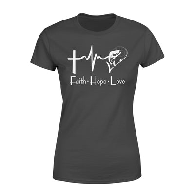 Faith Hope Love Fishing - Premium Women's T-shirt - Dreameris