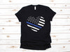 Dreameris Police Heart Spouse Usa Flag Law Enforcement Gift T Shirt Long Sleeve Sweatshirt  Hoodie Tank Top - Dreameris