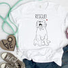 Dreameris Rescue Dog T Shirt Rescue Puppy Shirt Rescue Mom Shirt Foster Dog Shirt Cute Dog Shirt Adopt Dont Shop Rescue Pets Dog Mom Gift - Dreameris