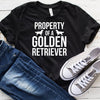 Dreameris Property Of A Golden Retriever T Shirt Funny Golden Retriever Shirt Golden Retriever Gift Golden Retriever Lover Tank Top Hoodie - Dreameris