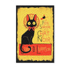 Black cat la petite sorciere et le chat noir service de livraison -Matte Canvas - Dreameris