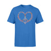 Hippie Soul heart ring peace - Standard T-shirt - Dreameris
