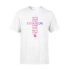 With Jesus In Her Heart Stethoscope In Her Hand She Is Unstoppable - Standard T-shirt - Dreameris