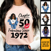 (Custom Age & Year) Turning 50 Birthday Gift 50th Birthday Gifts Custom 1973 Personalized 50th Birthday Shirts For Her Hoodie Dreameris