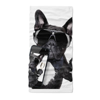 Black French Bulldog Frenchie Selfie - Neck Gaiter - Dreameris