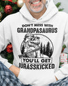 Funny Don't Mess With Grandpasaurus Gift For Grandpa Papa Top Selling Standard/Premium T-Shirt Hoodie