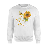 Bee Kind Sunflower Hippie - Standard Crew Neck Sweatshirt - Dreameris