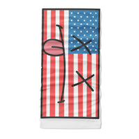 Dead american flag cartoon - Neck Gaiter - Dreameris