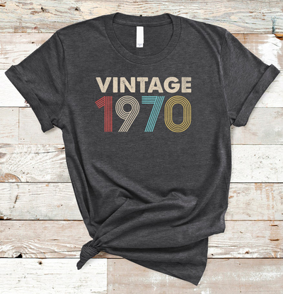 Retro Vintage 1970 Birthday Standard/Premium T-Shirt Hoodie - Dreameris