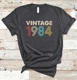 Retro Vintage 1984 Birthday Standard/Premium T-Shirt Hoodie - Dreameris