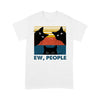 Black Cat Ew People Retro - Standard T-shirt - Dreameris