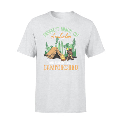 Drunkest bunch of assholes this side of the camground bear camping - Standard T-shirt - Dreameris