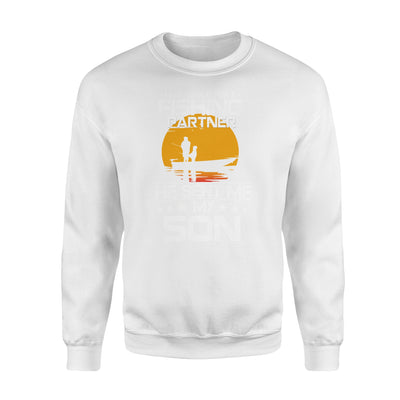 I asked God for a fishing partner he sent me my son - Standard Crew Neck Sweatshirt - Dreameris