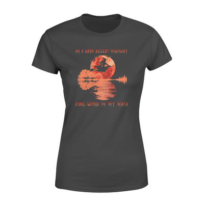 Witch On A Dark Desert Highway Cool Wind In My Hair Guitar Lake For Lovers - Standard Women's T-shirt - Dreameris