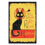 Black cat la petite sorciere et le chat noir service de livraison -Matte Canvas - Dreameris