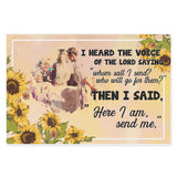 Doctor Nurse I Heard The Voice Of The Lord Saying Then I Said - Matte Canvas - Dreameris