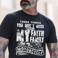 Biker Three Things You Don't Mess With Gift Standard/Premium T-Shirt Hoodie - Dreameris