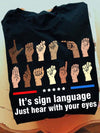 It's Sign Language Funny Let's Go Brandon Standard/Premium T-Shirt Hoodie - Dreameris