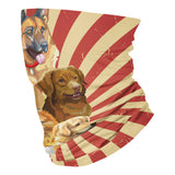 Dogs of different breeds Berger pomeranian golden - Neck Gaiter - Dreameris