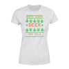 Santa Wants Beer Not Milk Pixel Art Beer Pinetree Funny Christmas - Premium Women's T-shirt - Dreameris