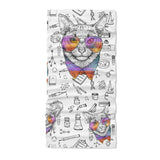 Abyssinian cat Seamless pattern - Neck Gaiter - Dreameris