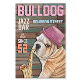 Bulldog jazz bar live music bourbon street  -Matte Canvas - Dreameris