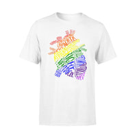 Anatomical Heart Shirt Cardiac Nurse with LGBT - Comfort T-shirt - Dreameris