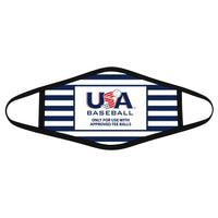 Usa Baseball Only For Use With Approved Tee Balls - Polyblend Face Mask - Dreameris