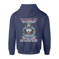 November Girl But I Have A Big Heart And Care - Standard Hoodie - Dreameris