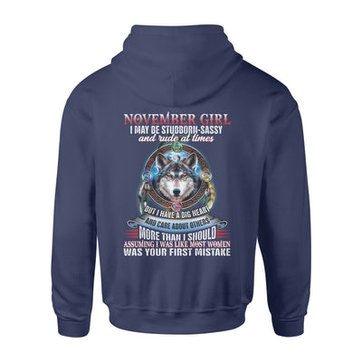 November Girl But I Have A Big Heart And Care - Standard Hoodie - Dreameris