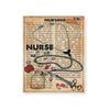 Nursing Medical Tool Nurse Stethoscope And Syringe  -Matte Canvas - Dreameris