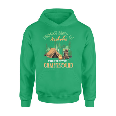 Drunkest bunch of assholes this side of the camground bear camping - Standard Hoodie - Dreameris