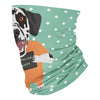 Mugshot prison clothes dog dalmatian - Neck Gaiter - Dreameris