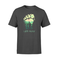 FF Bigfoot Alien Middle Finger Green I Hate People Standard Men T-shirt - Dreameris