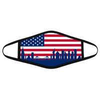 New York City Inside America Flag - Polyblend Face Mask - Dreameris