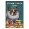 boston terrier lovers tea co premium tea -Matte Canvas - Dreameris