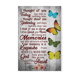 Butterfly i thought of you today  -Matte Canvas - Dreameris