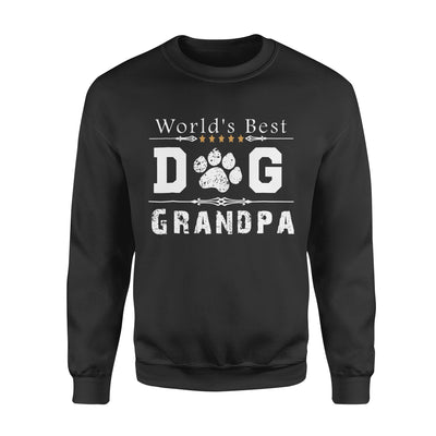World's Best Dog Grandpa - Standard Crew Neck Sweatshirt - Dreameris