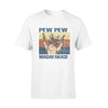 French Bulldog Pew Pew Madafakas Funny Vintage - Standard T-shirt - Dreameris