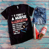 5 Things A Nurse Doesn't Play About Her Stethoscope Feelings Coffee Scissors And Pen Gift Standard/Premium T-Shirt - Dreameris