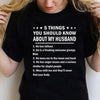 5 Things You Should Know About My Husband He Has Tattoos Freaking Awesome Grumpy Man Standard Women's T-shirt - Dreameris
