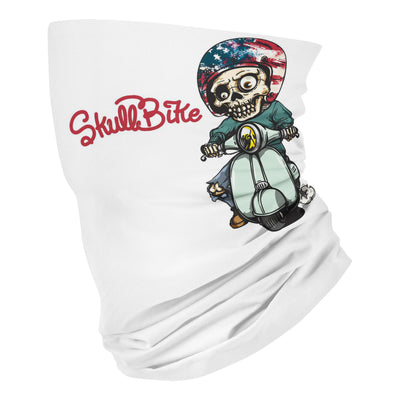 Skull Bike Vespa Cartoon Skeleton American - Neck Gaiter - Dreameris