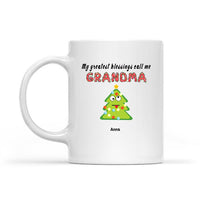 Personalized My Greatest Blessings Call Me Grandma Gift For Christmas Standard T-shirt Mug - Dreameris