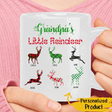 Personalized Grandpa Reindeer Gift For Christmas Standard T-shirt Mug - Dreameris