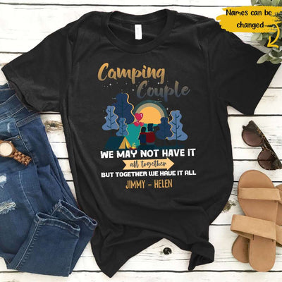 Personalized Camping Couple Husband And Wife Gift For Him Her - Standard T-shirt - Dreameris